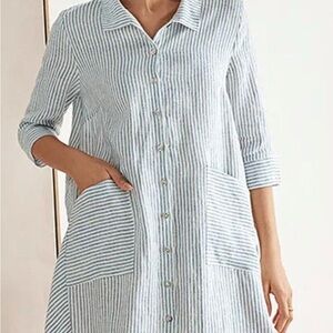 Lintico 100% Linen Shirt Dress